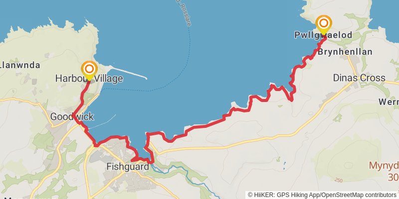 Pembrokeshire Coast Path stage 3 Map