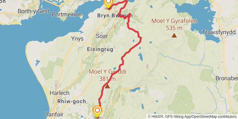 Taith Ardudwy Way stage 3 Map