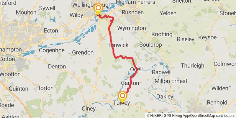 St Bernard's Way stage 22 Map