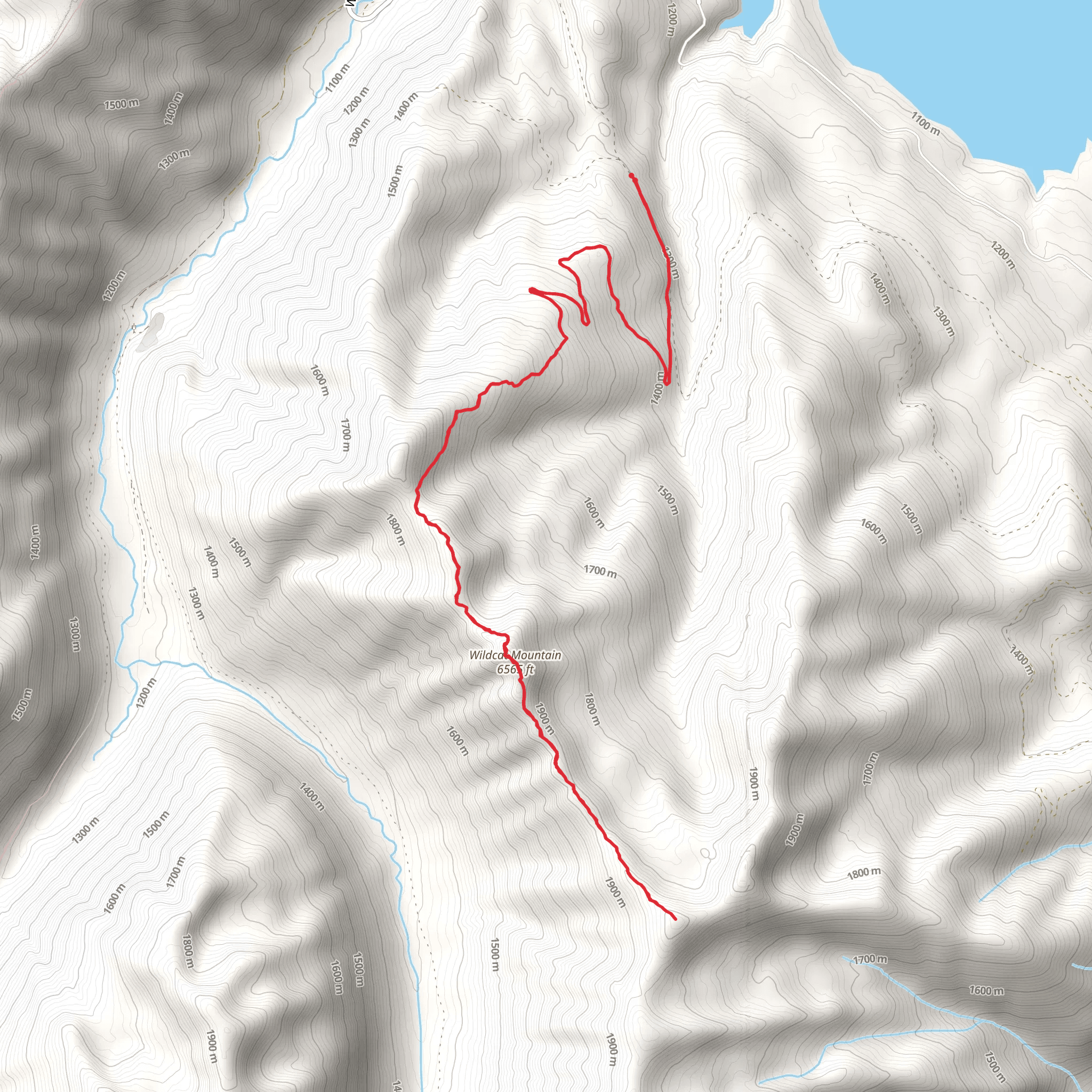 Wildcat Mountain Trail mobile static map