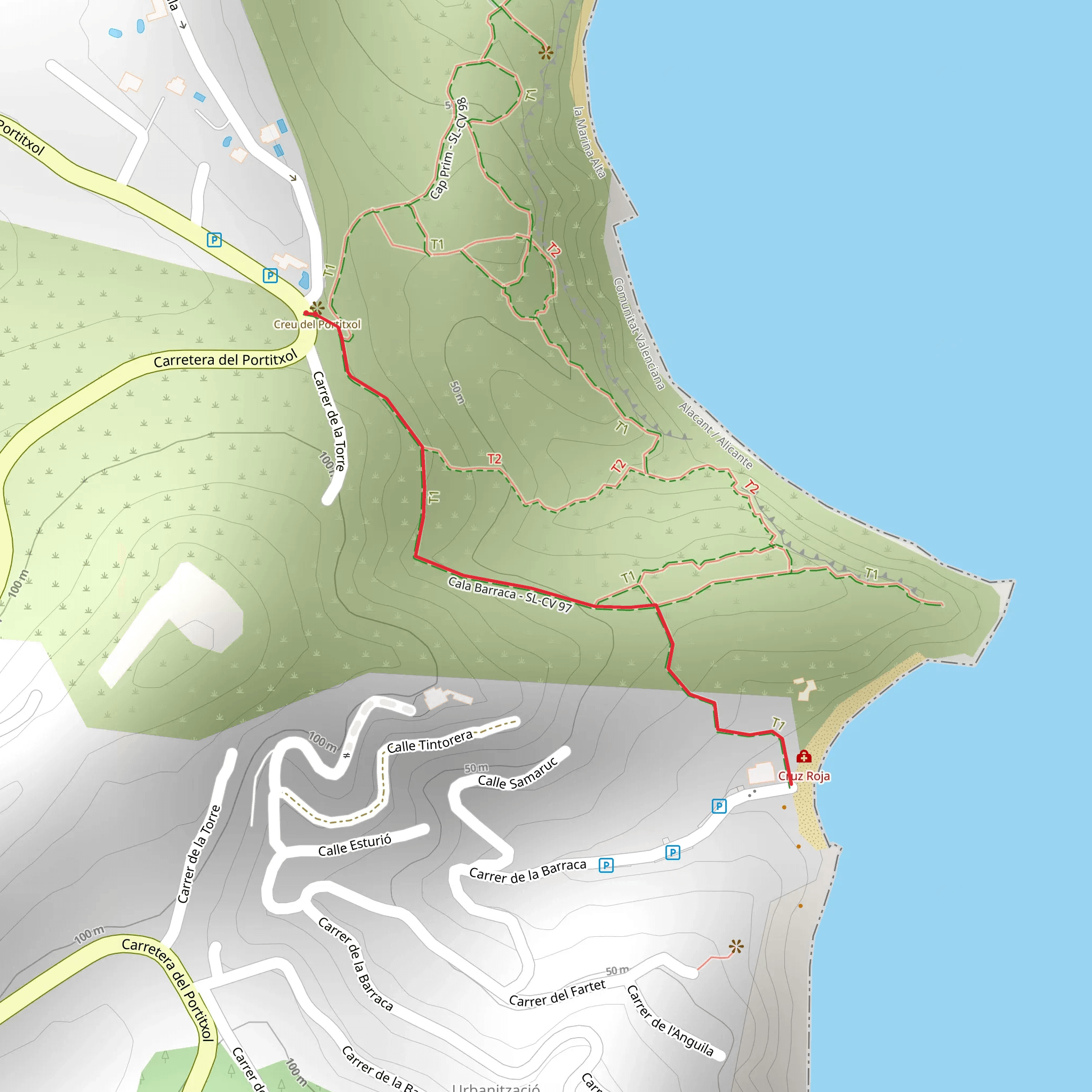 Barraca Cove SL CV 097 mobile static map