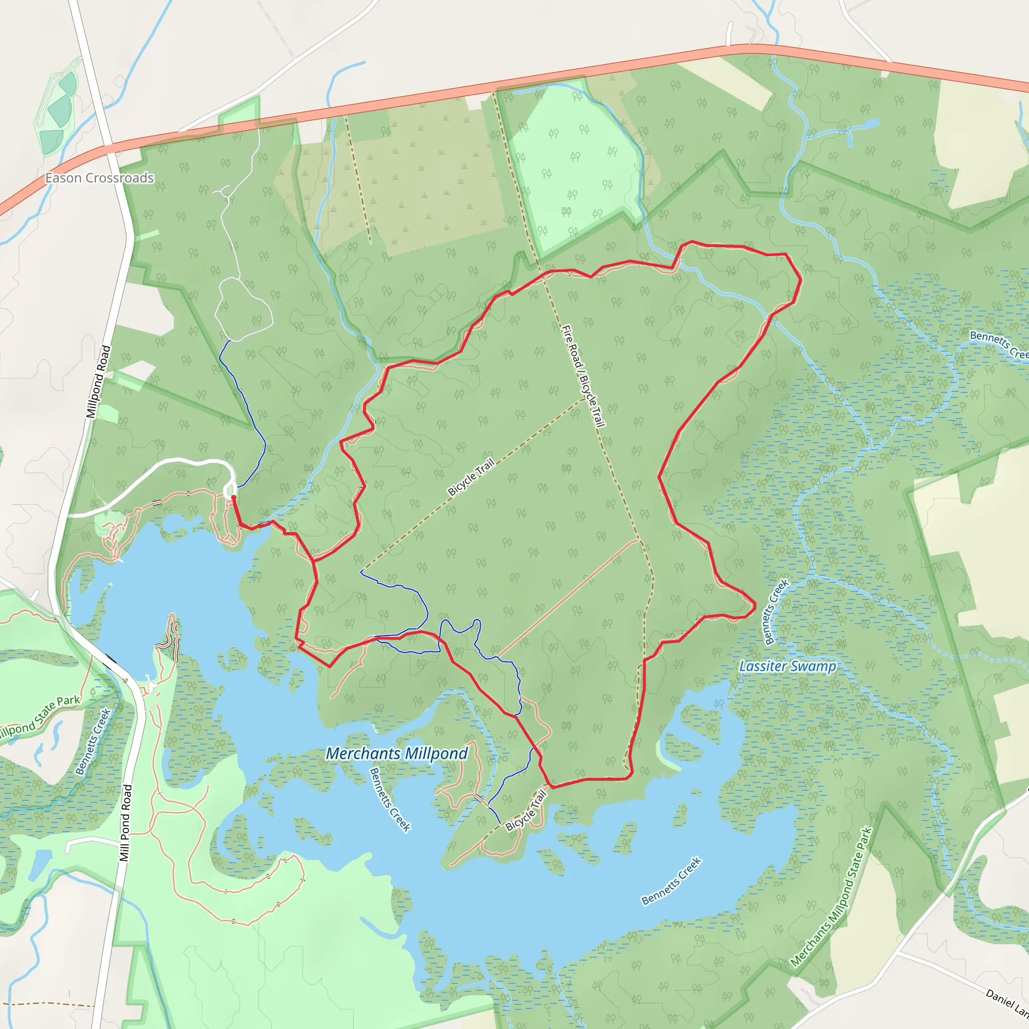 Lassiter Loop Trail mobile static map