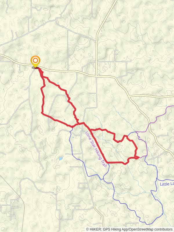 Little Lake Creek and Lone Star Hiking Loop Trail