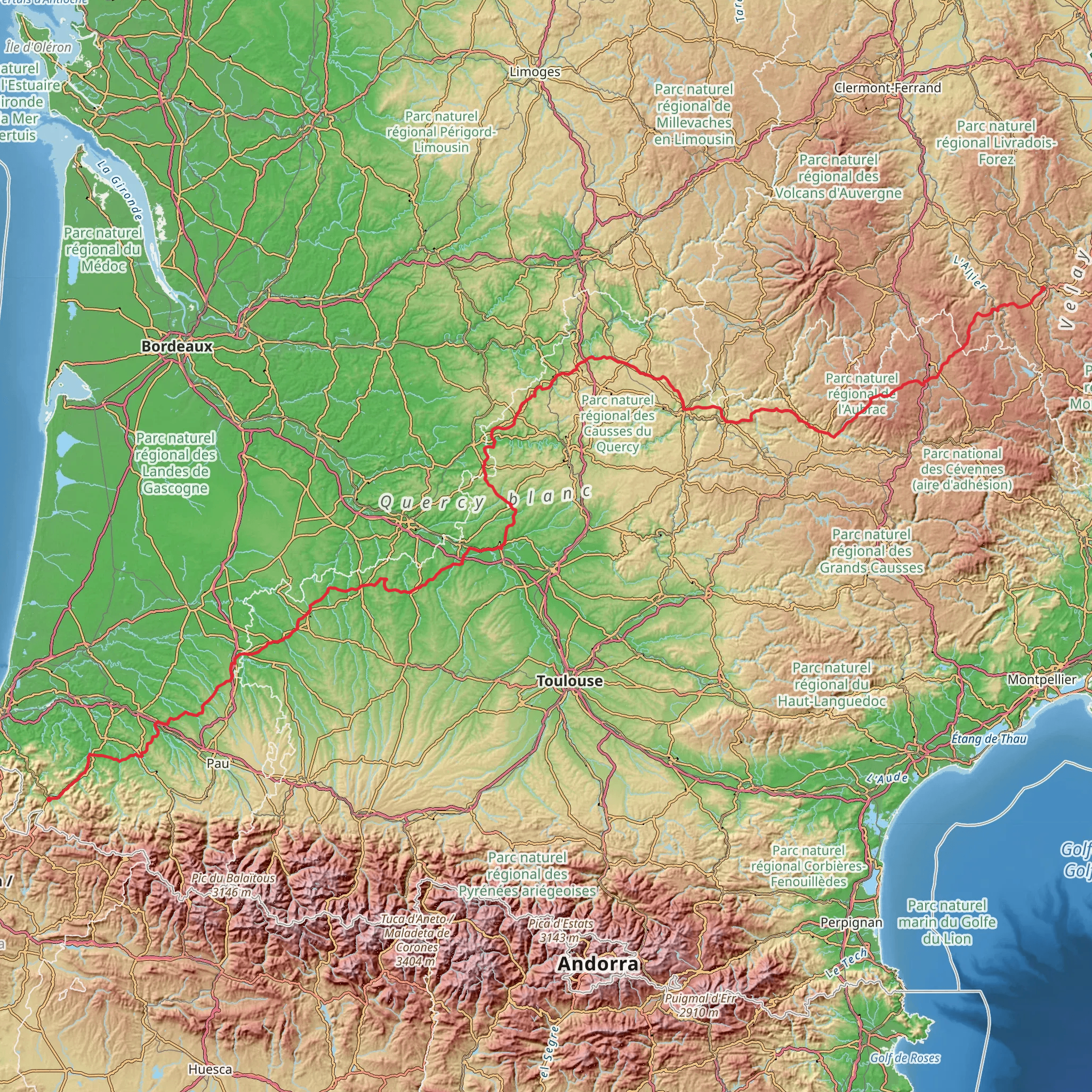 GR 65 Rocamadour Variant mobile static map
