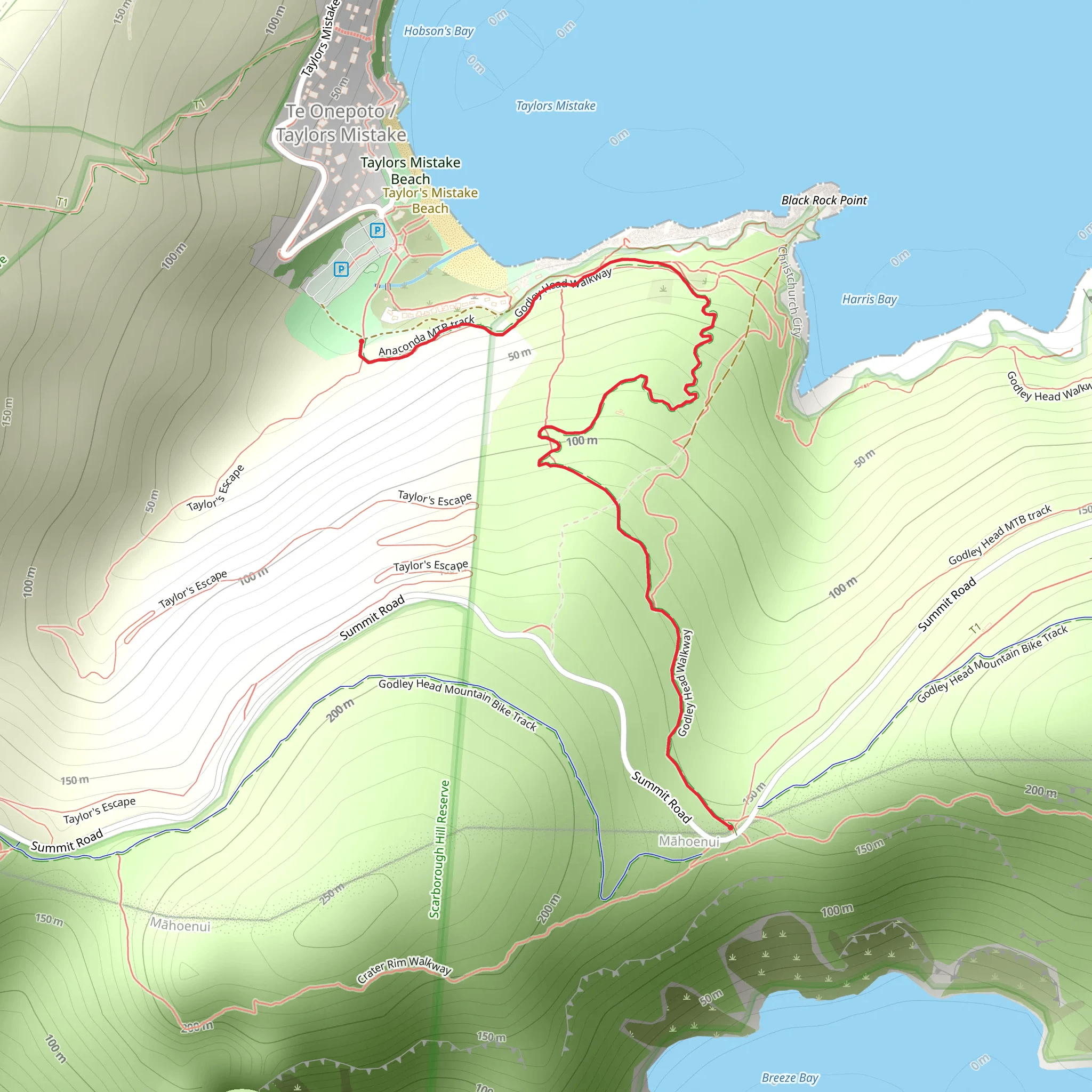 Anaconda Track mobile static map