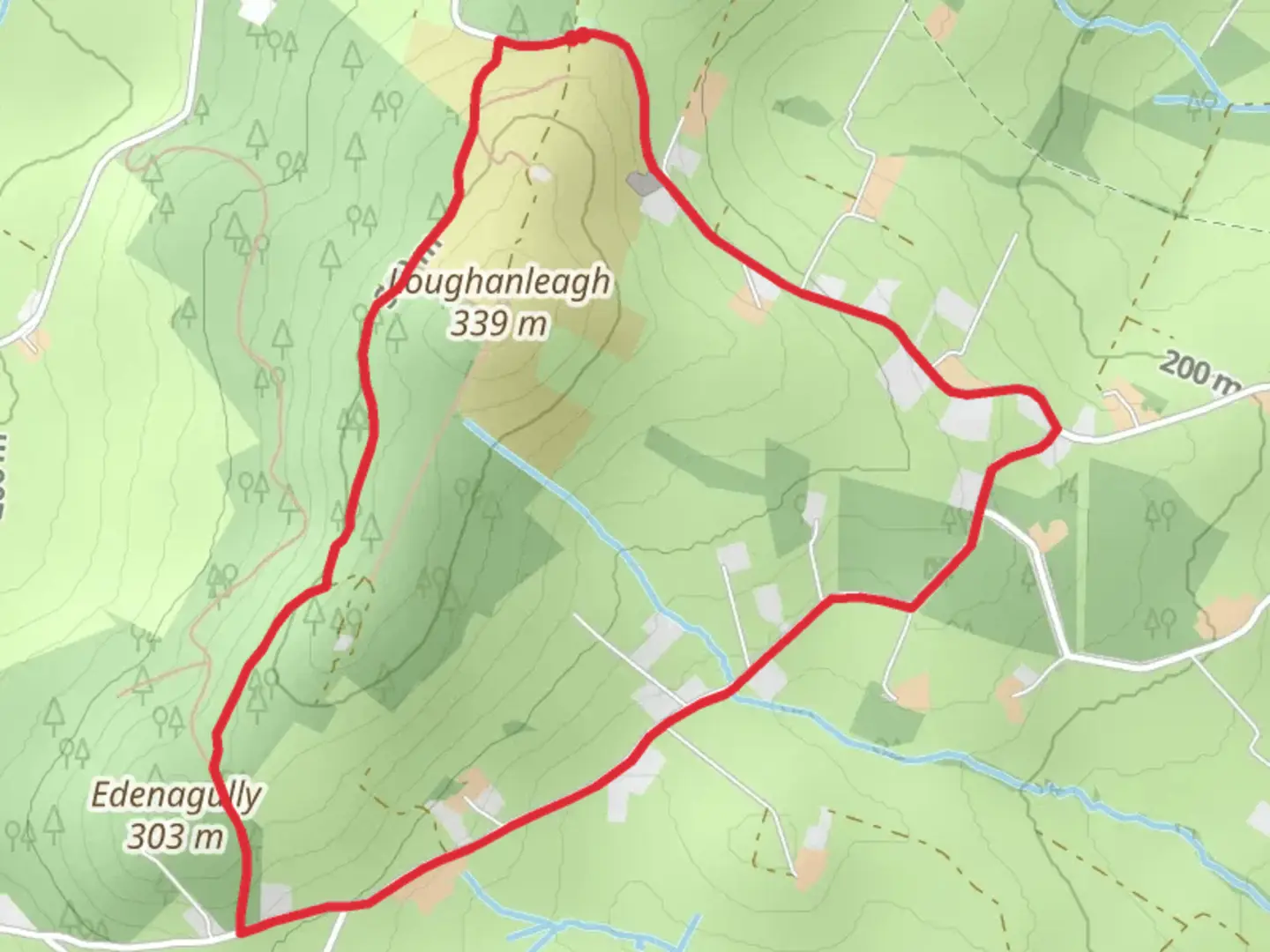 An image depicting the trail Moyar Loop Trail and its surrounding area.
