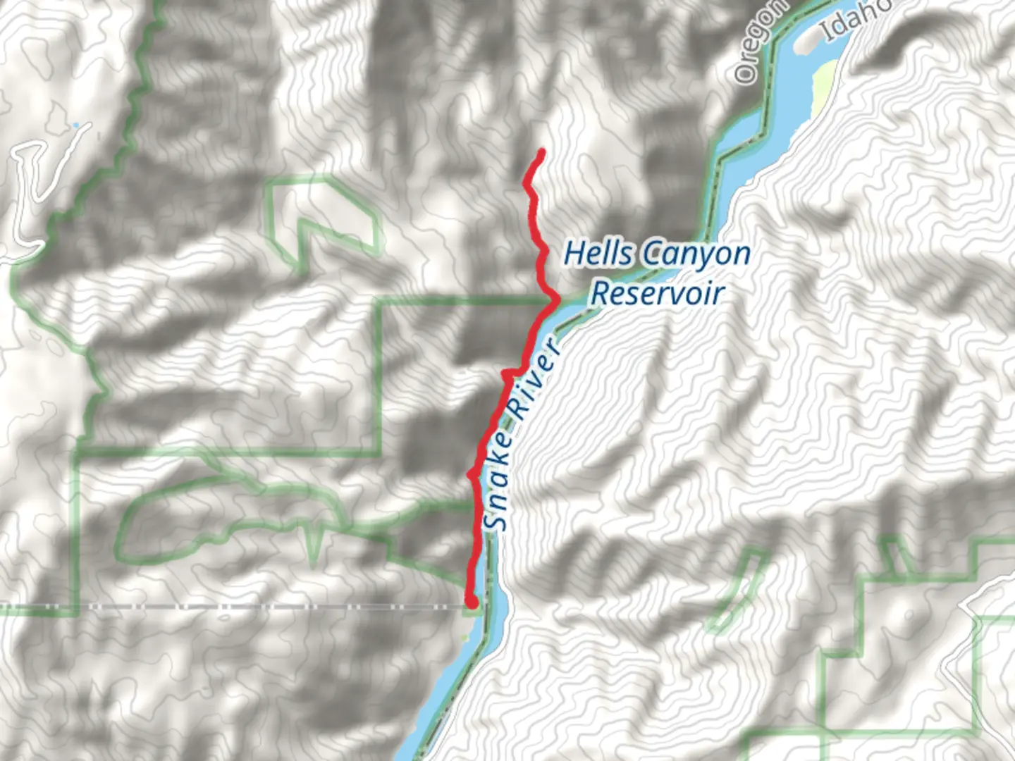 An image depicting the trail Reservoir Bench Trail Out and Back and its surrounding area.
