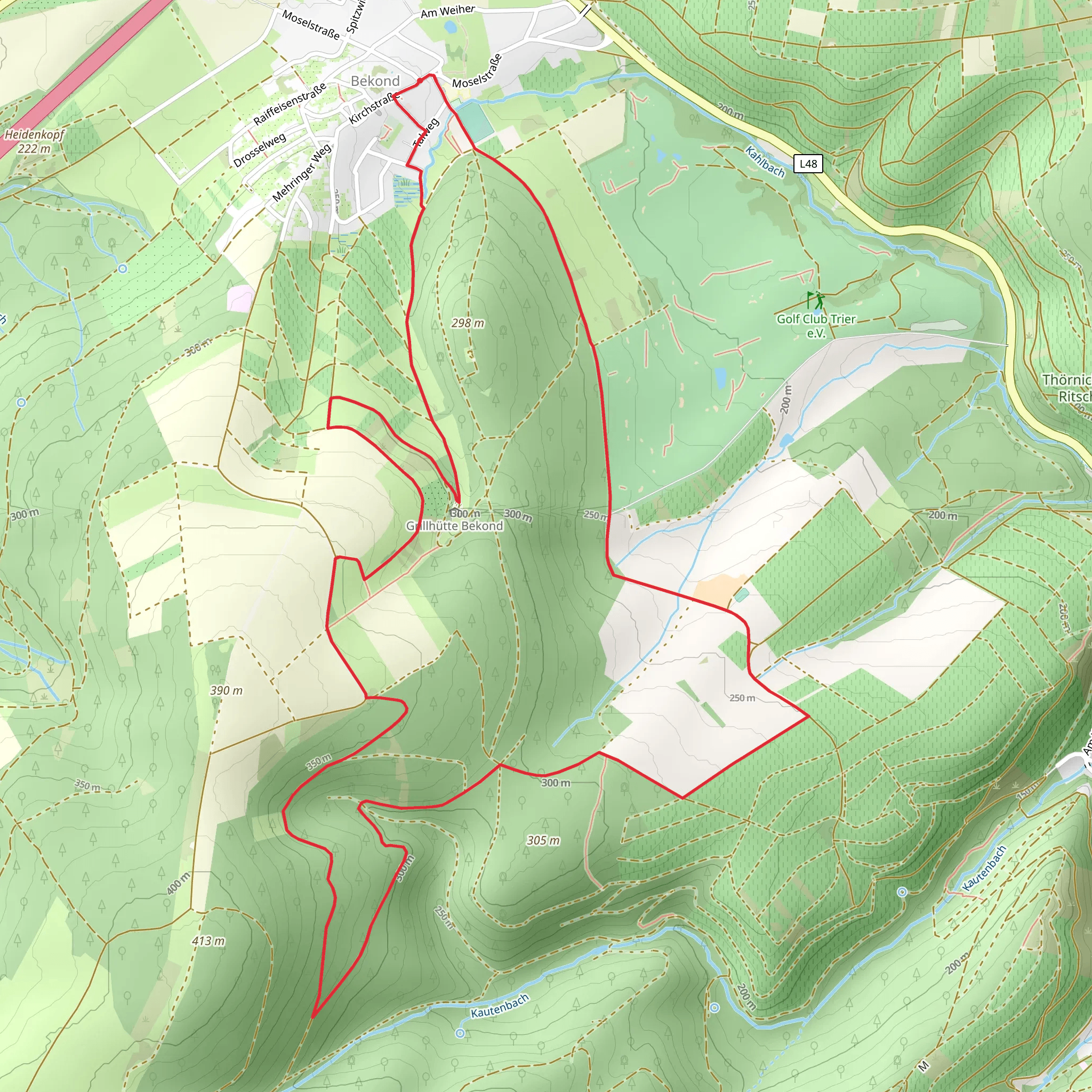 Enscher Wald Loop mobile static map