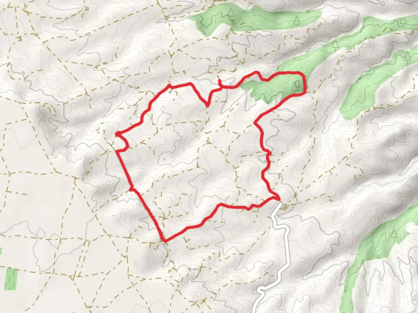 An image depicting the trail Walk through the Orchards and its surrounding area.