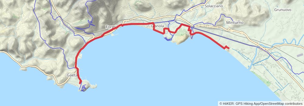 Via Francigena stage 129 Map