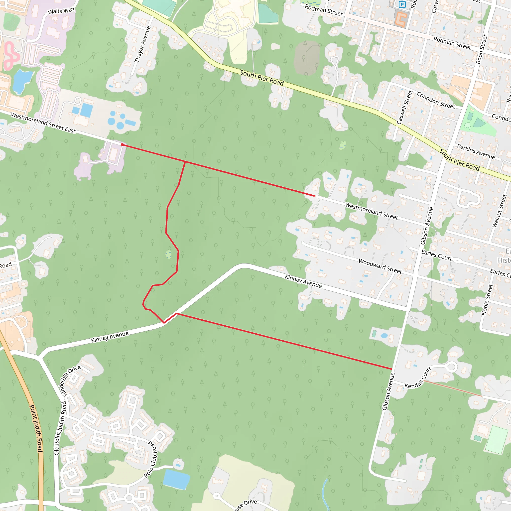 Crooked Brook Walk mobile static map