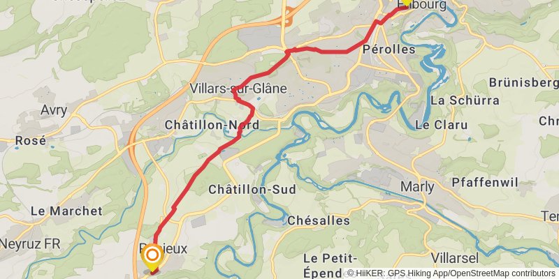 Camino Müstair-Geneva via Interlaken stage 29 Map