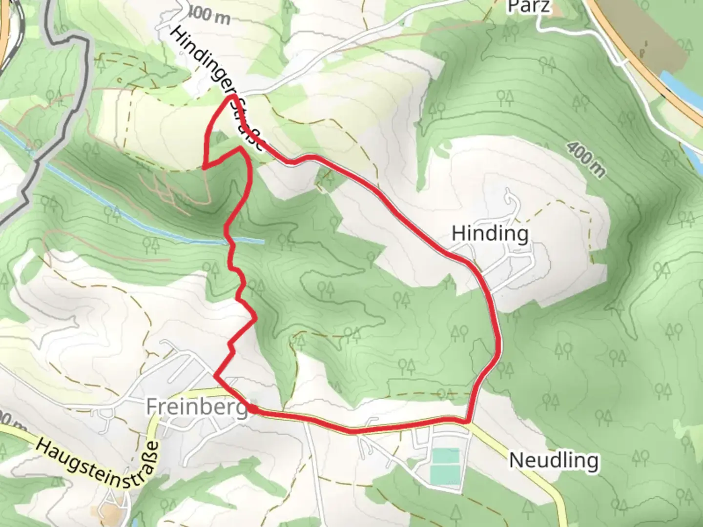 An image depicting the trail Kräutergraben Loop Trail and its surrounding area.