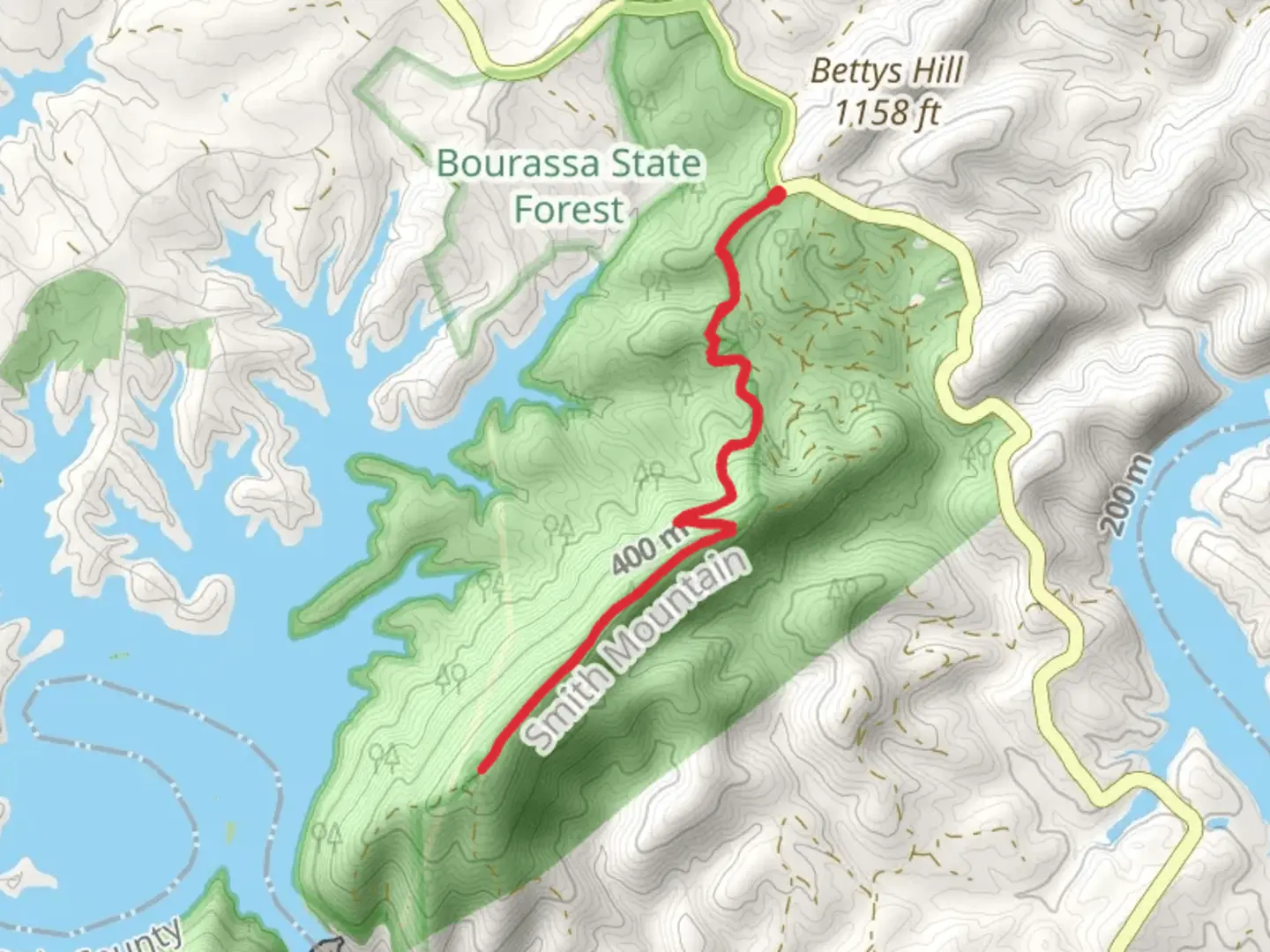 An image depicting the trail Silver Dollar Lane Walk and its surrounding area.