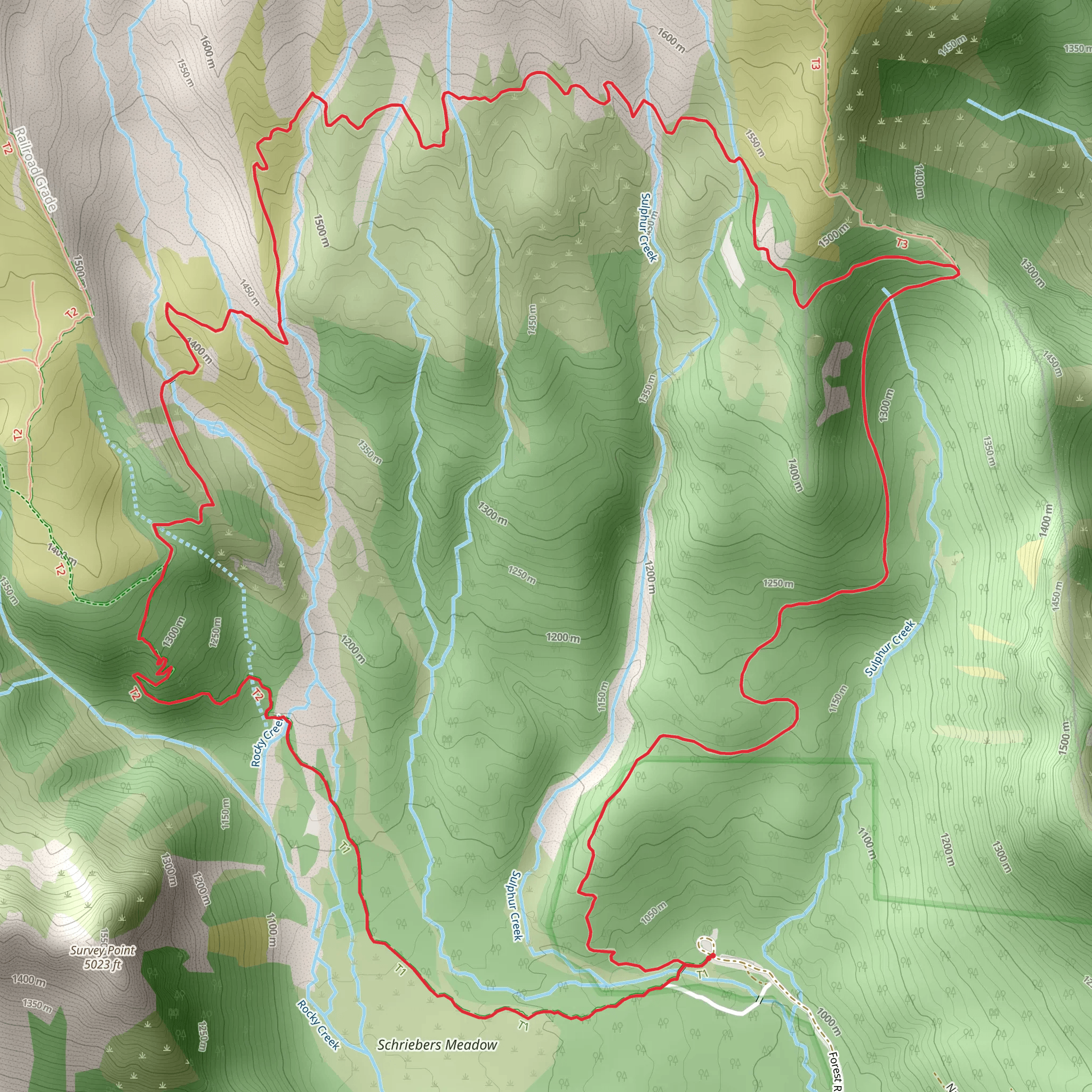 Scott Paul Trail mobile static map