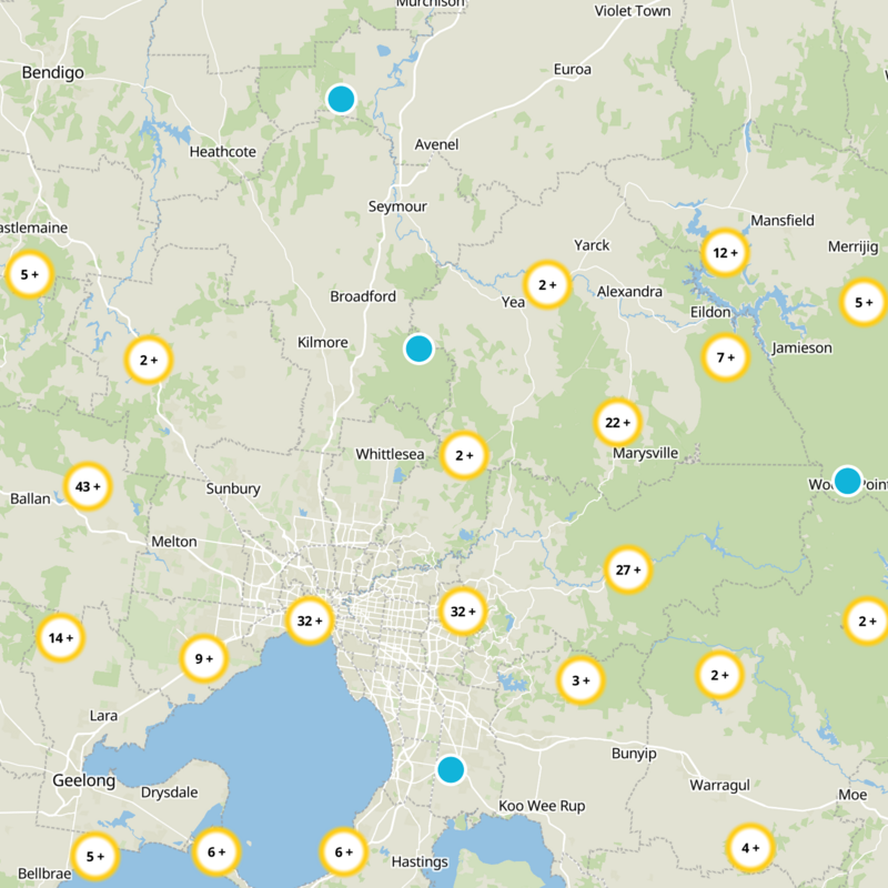 Kinglake West Static Map