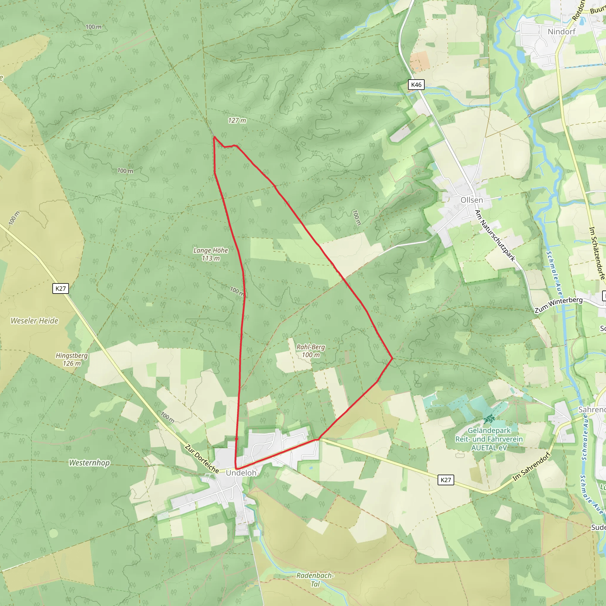 Undeloh Loop mobile static map