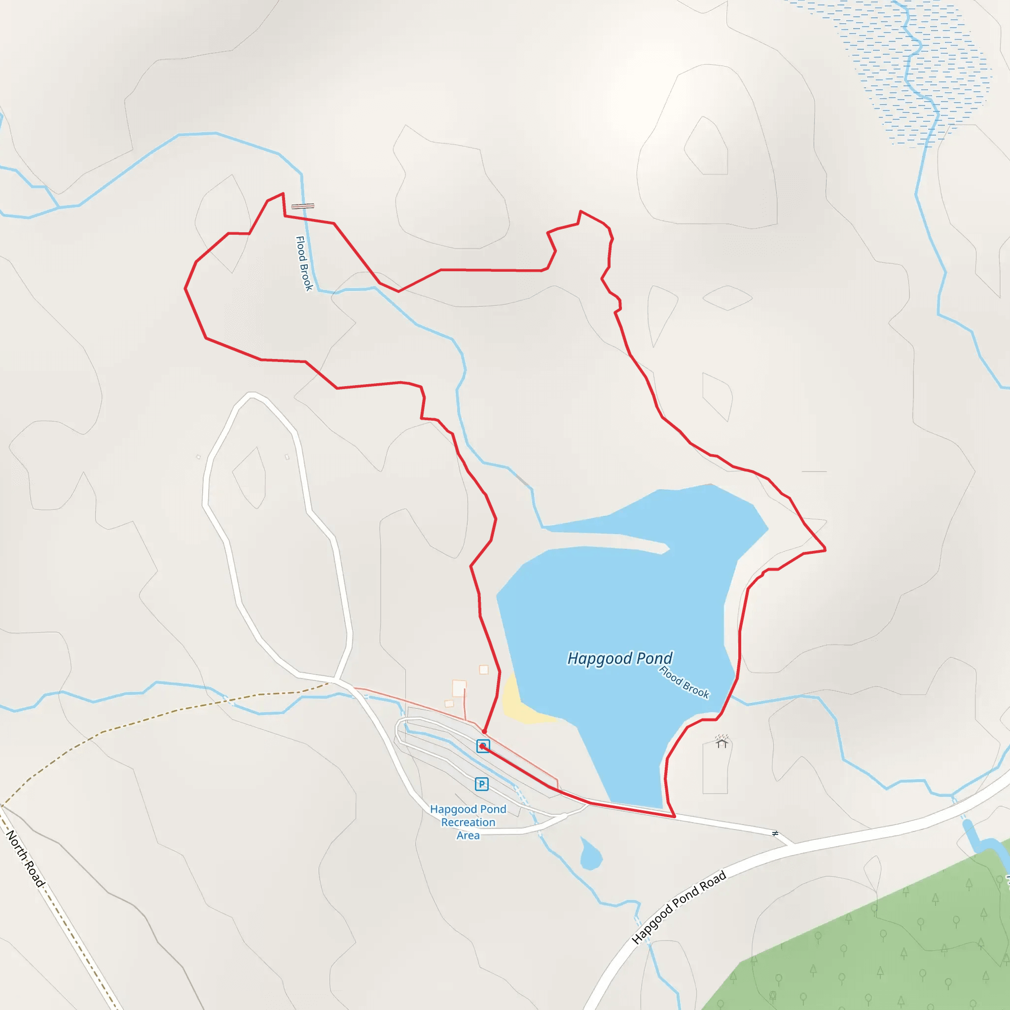 Hapgood Pond Loop Trail mobile static map