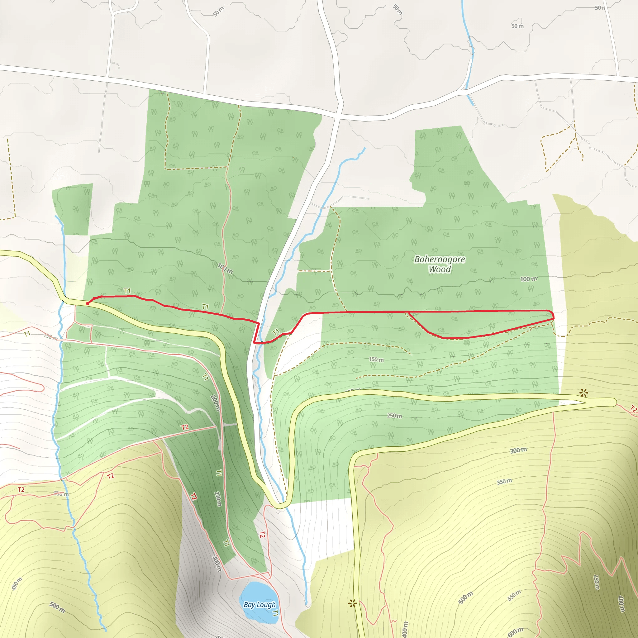 Kilballyboy Wood Walk mobile static map
