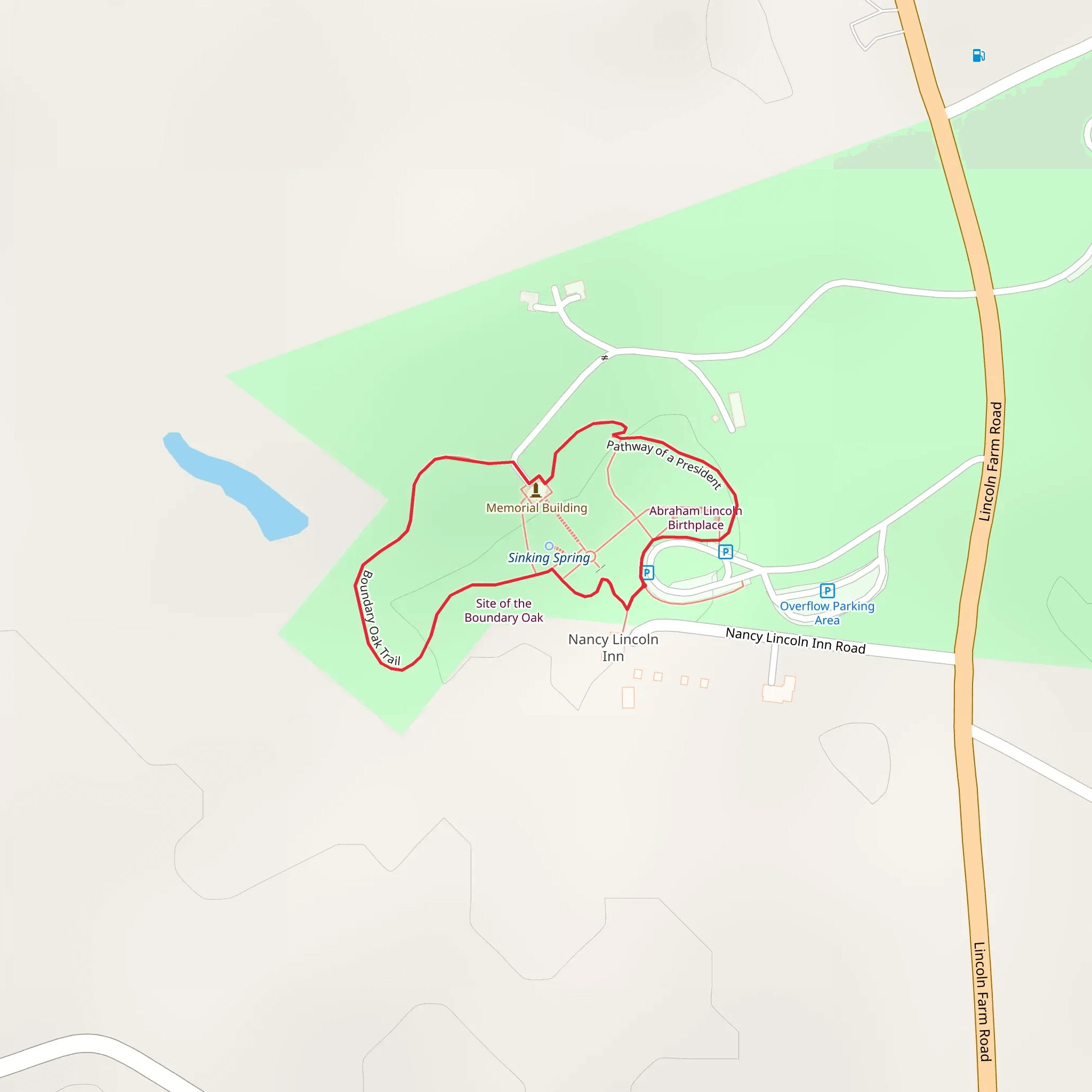 Boundary Oak Loop Trail mobile static map