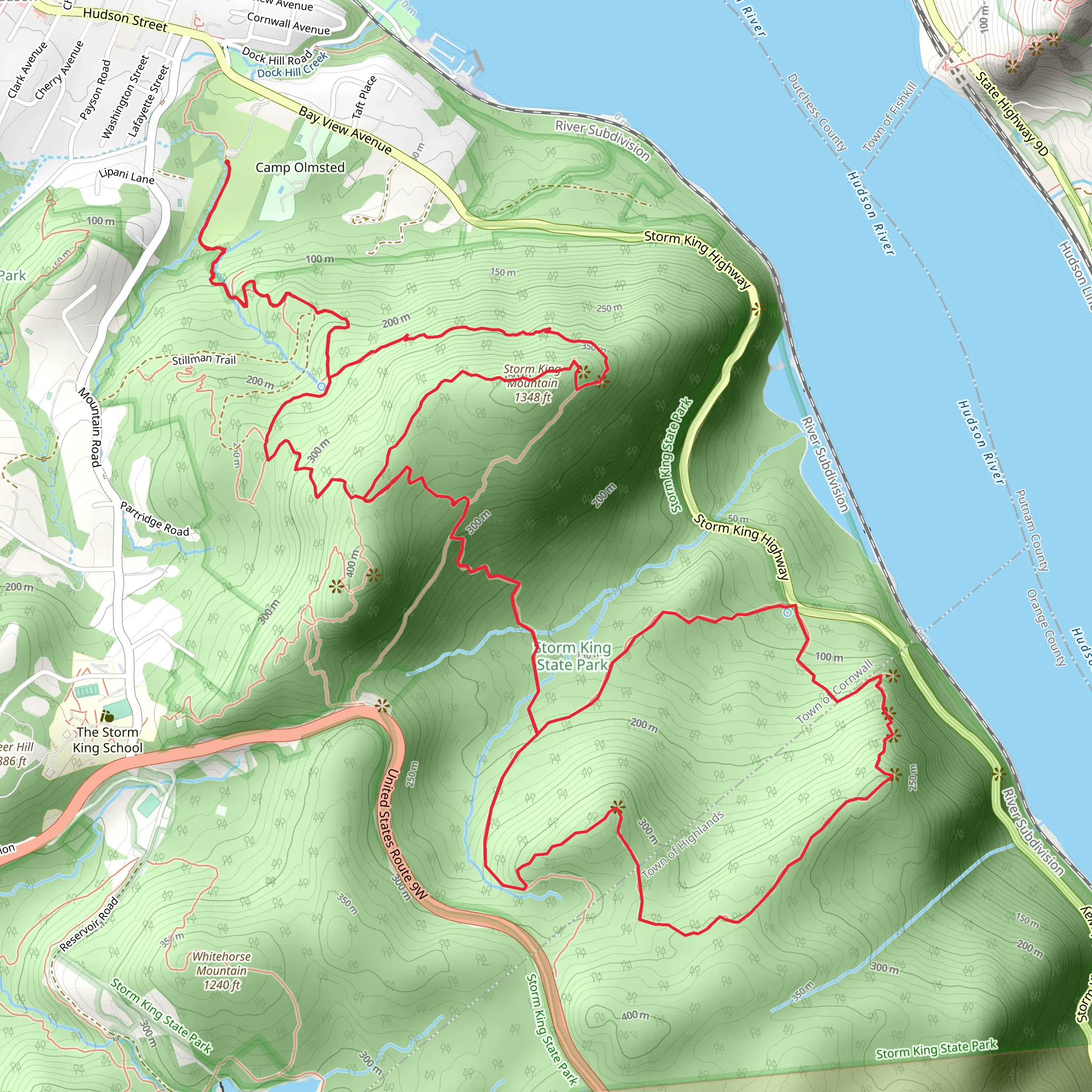 Storm King Mountain Loop via Howell Trail mobile static map