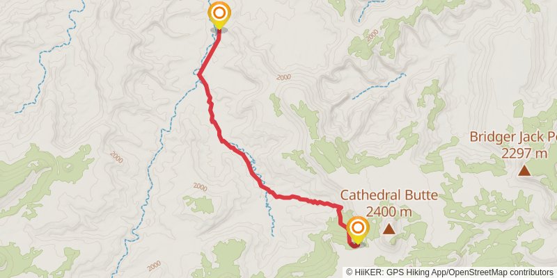 Salt Creek Trail stage 3 Map