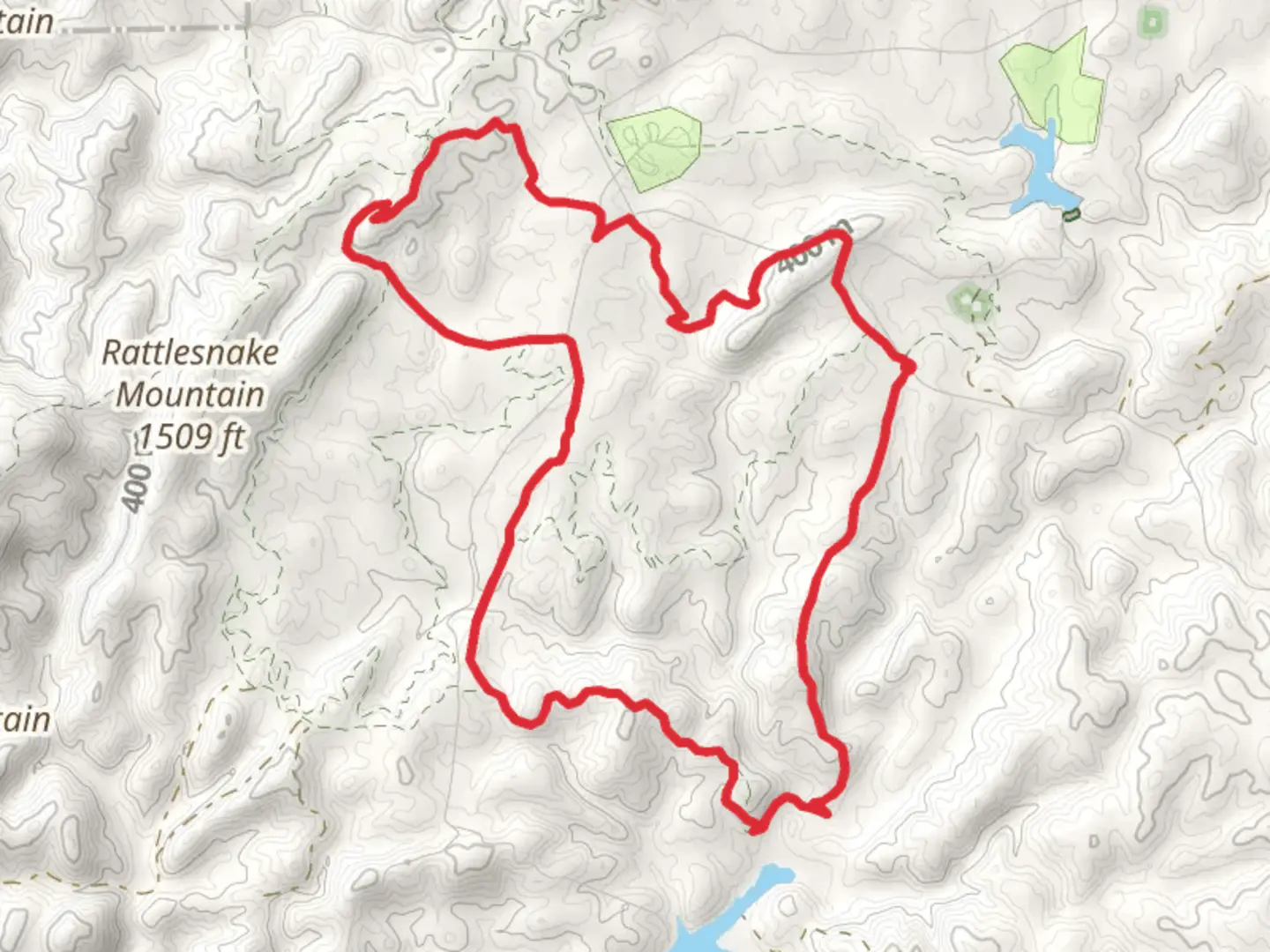 An image depicting the trail Sweetwater Horse Loop Trail and its surrounding area.