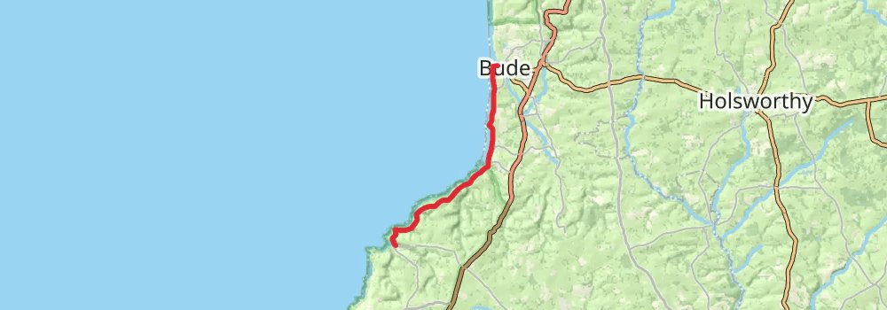 South West Coast Path stage 11 Map