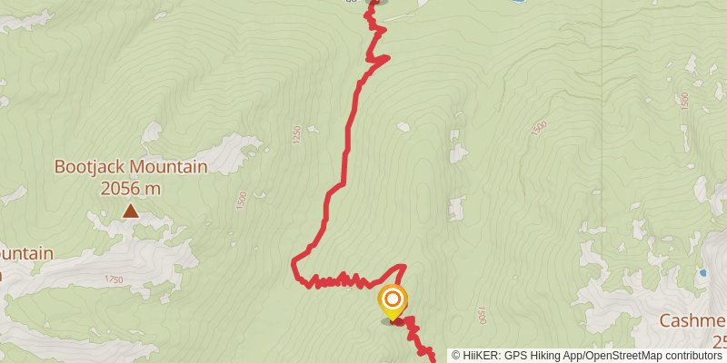 Jack Ridge Trail via Jack Creek Trail stage 2 Map
