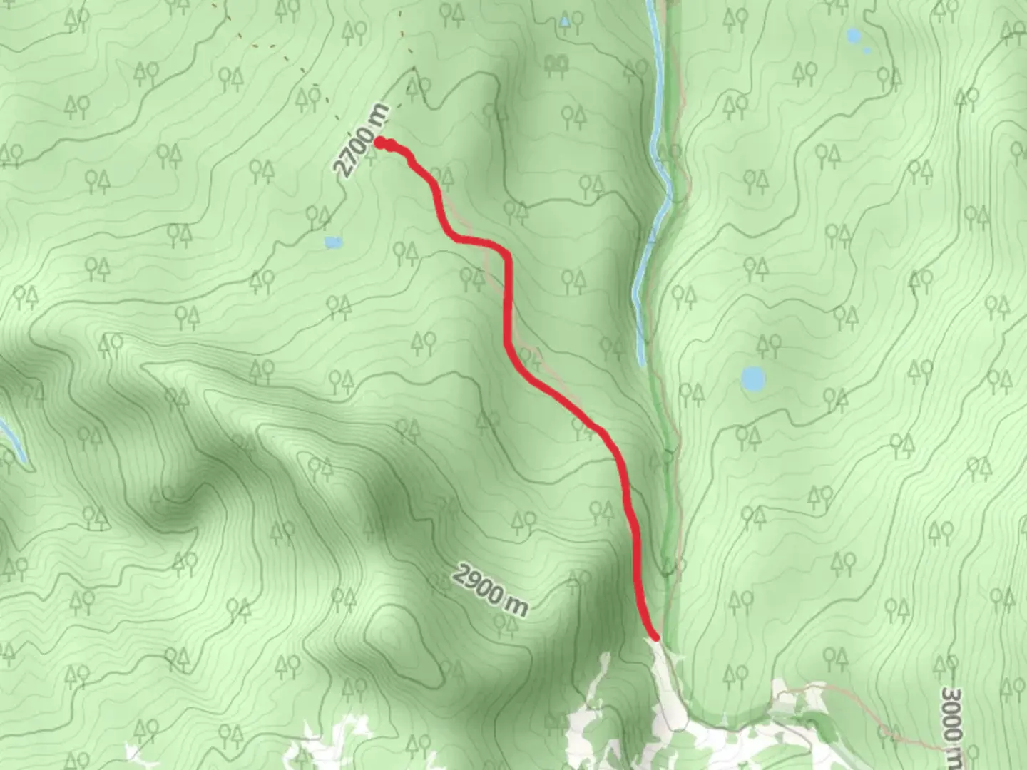 An image depicting the trail Lone Cabin Tie-in Trail and its surrounding area.