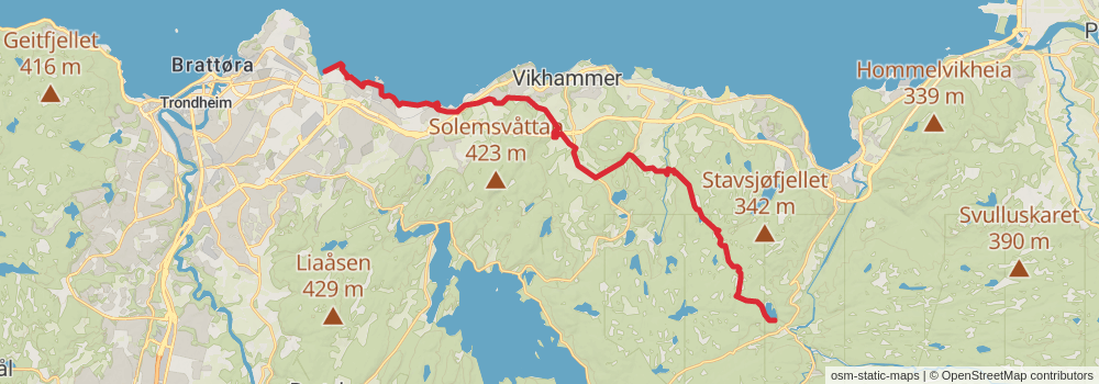 St Olavsleden stage 32 Map
