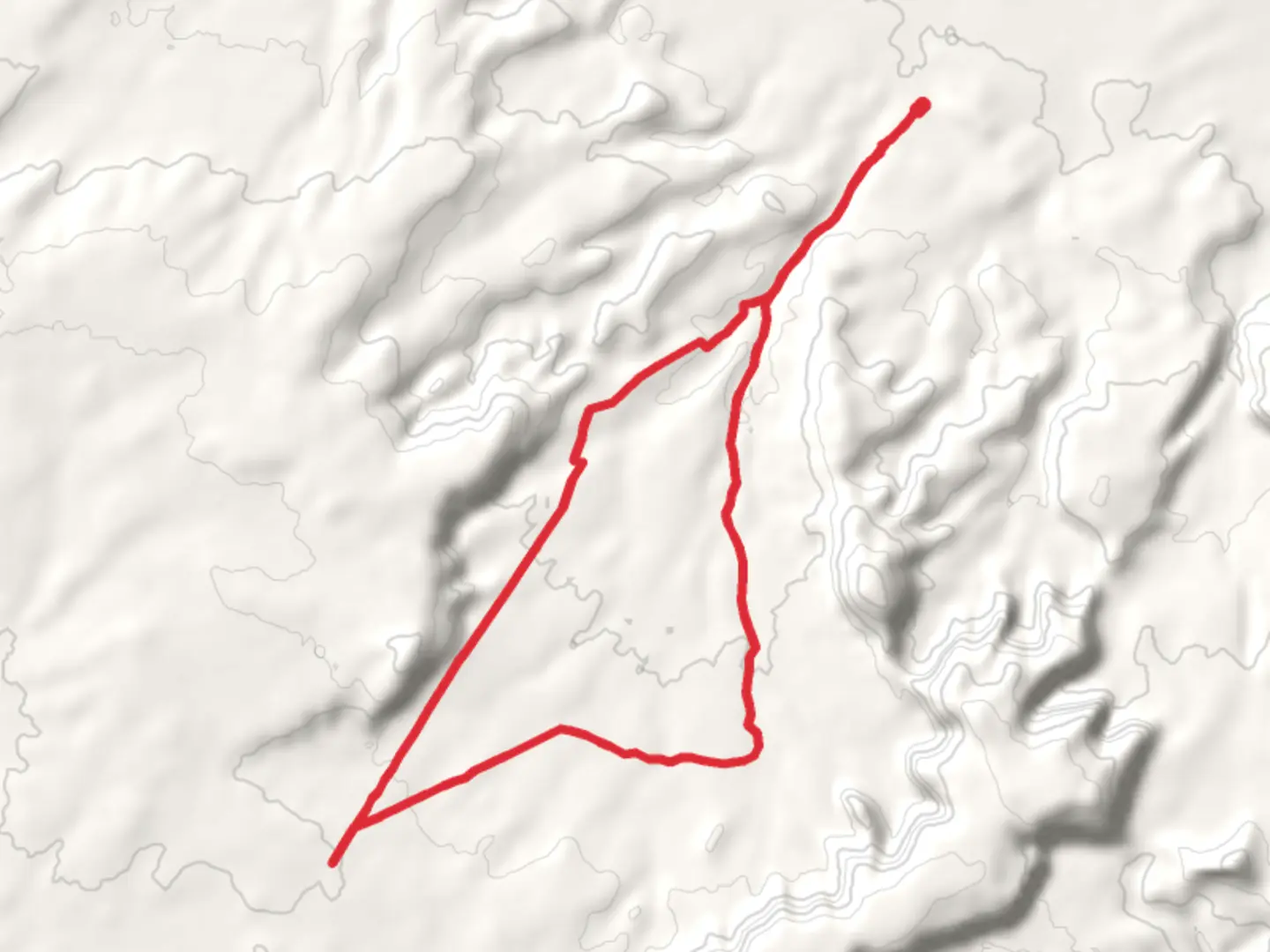 An image depicting the trail Bartlett Wash Road and Big Mesa Area Loop and its surrounding area.