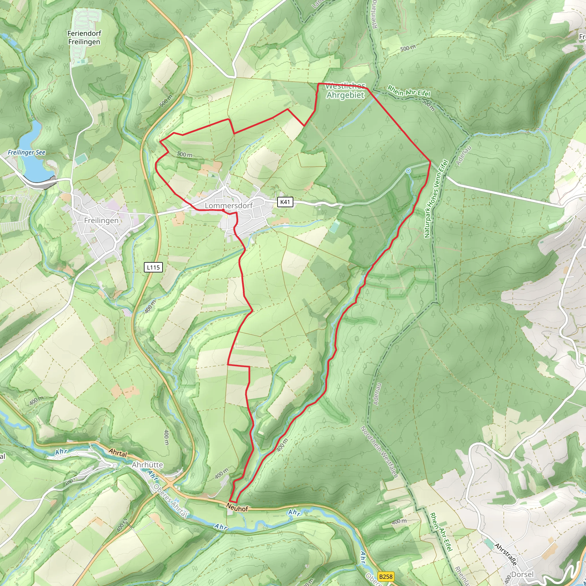 EifelSchleife Durchs Auelbachtal mobile static map