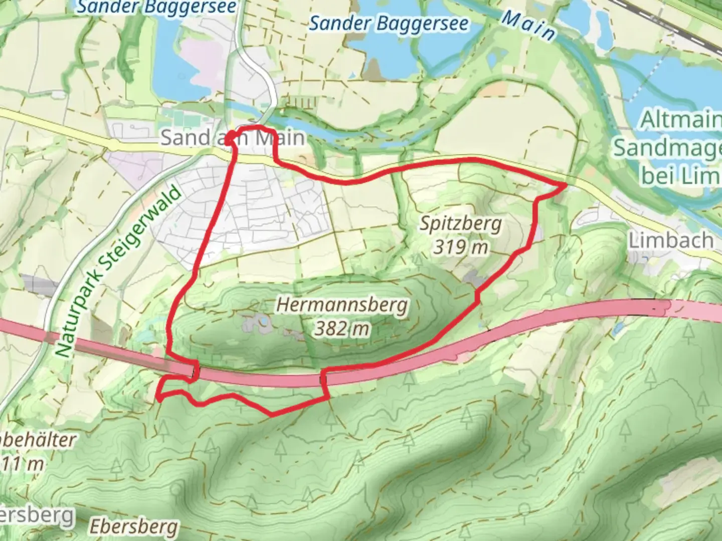 An image depicting the trail Kelten Erlebnisweg and 5 Sterne Rundwandertour and its surrounding area.