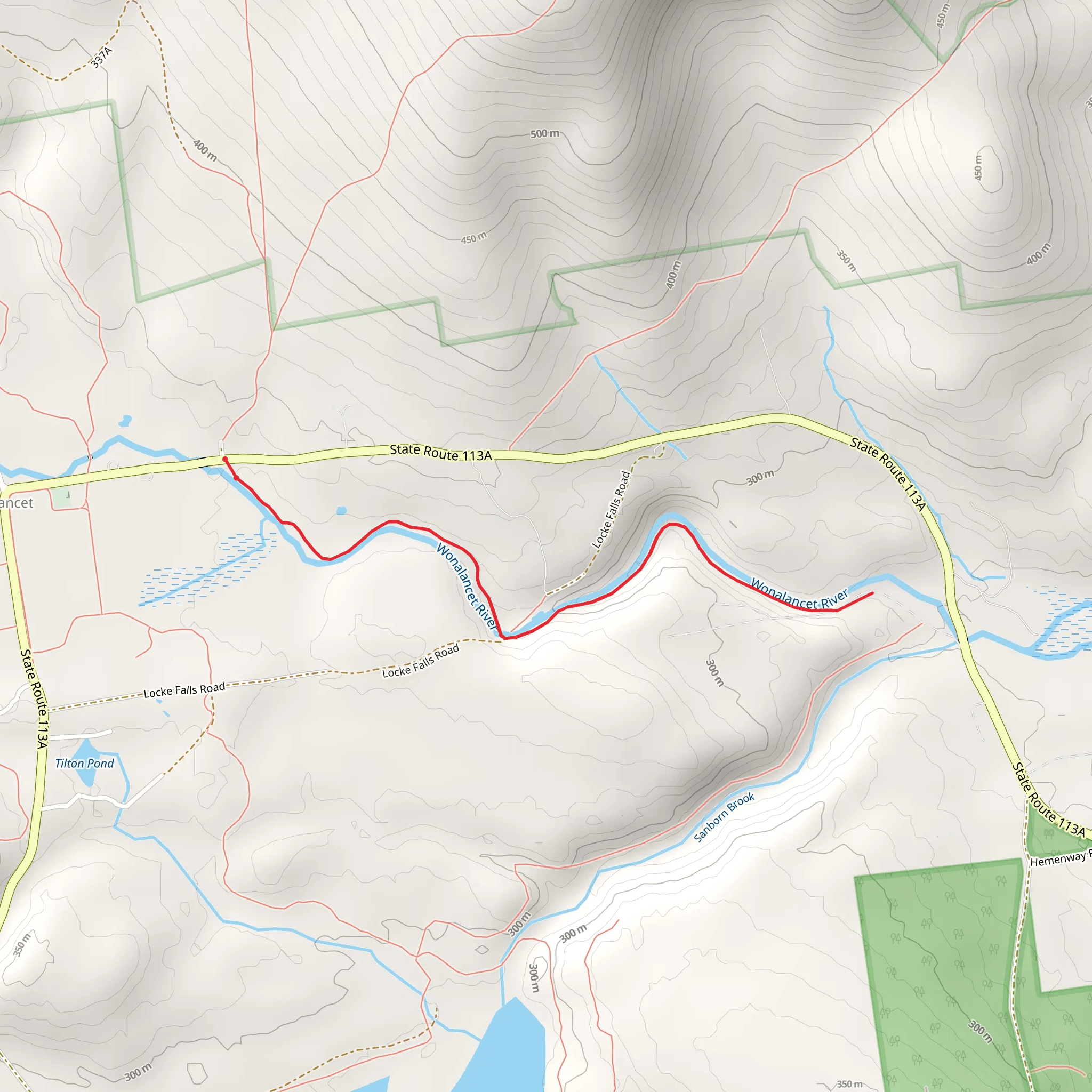 Wonalancet River - Wonalancet mobile static map