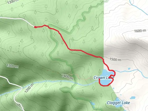 Crown Lake via Roaring Creek Trail