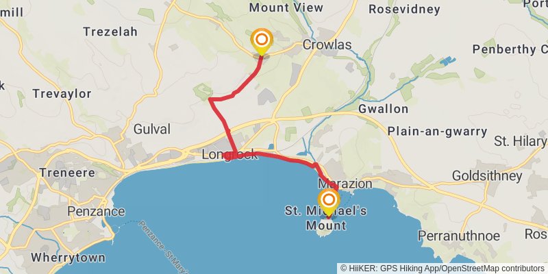 Celtic Way stage 60 Map