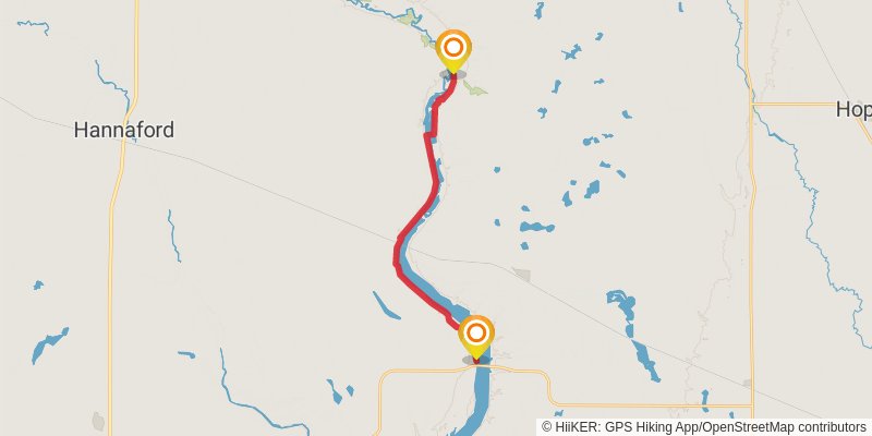 North Country Trail stage 18 Map