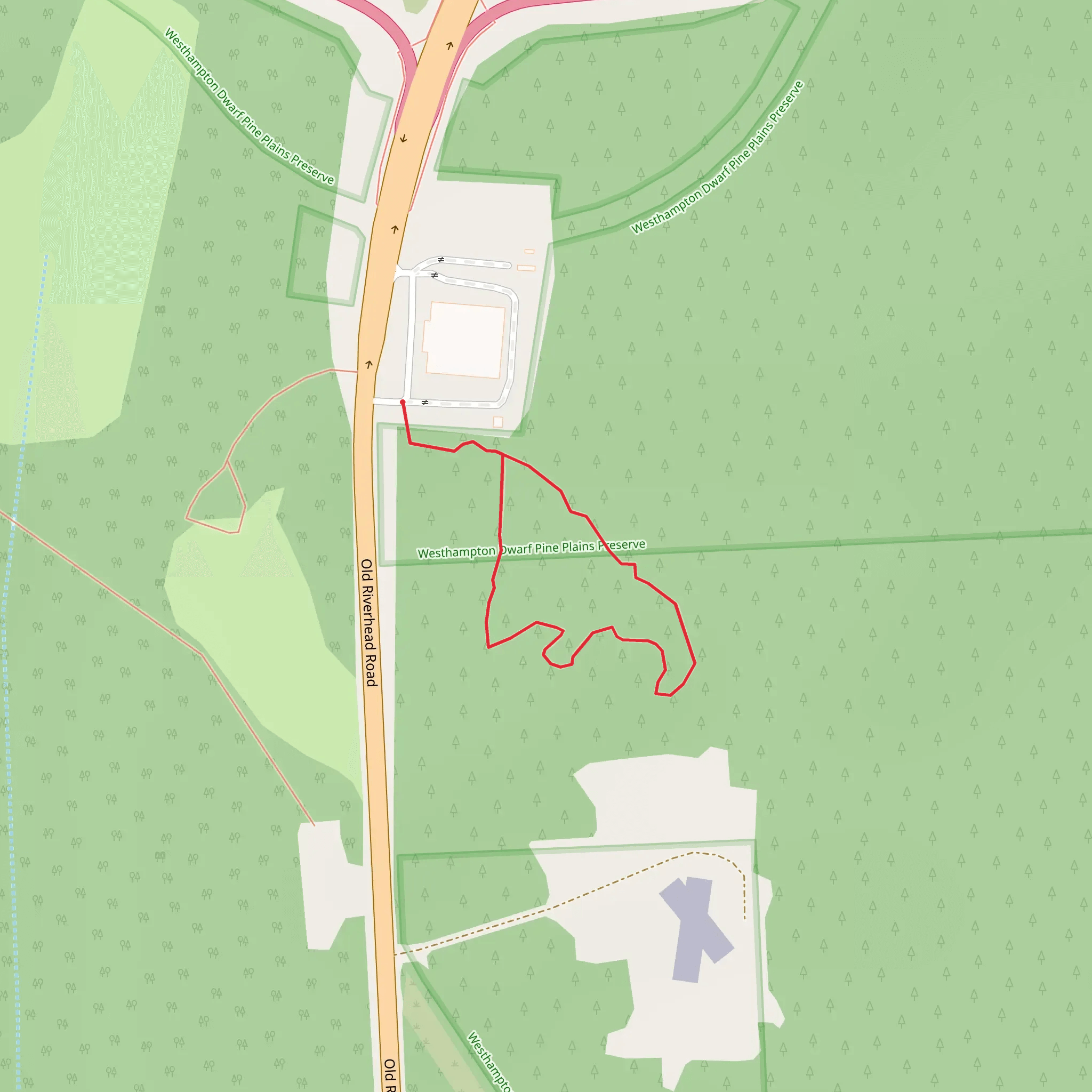 Old Riverhead Road East Loop mobile static map