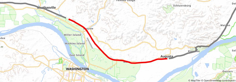 American Discovery Trail South Route stage 144 Map