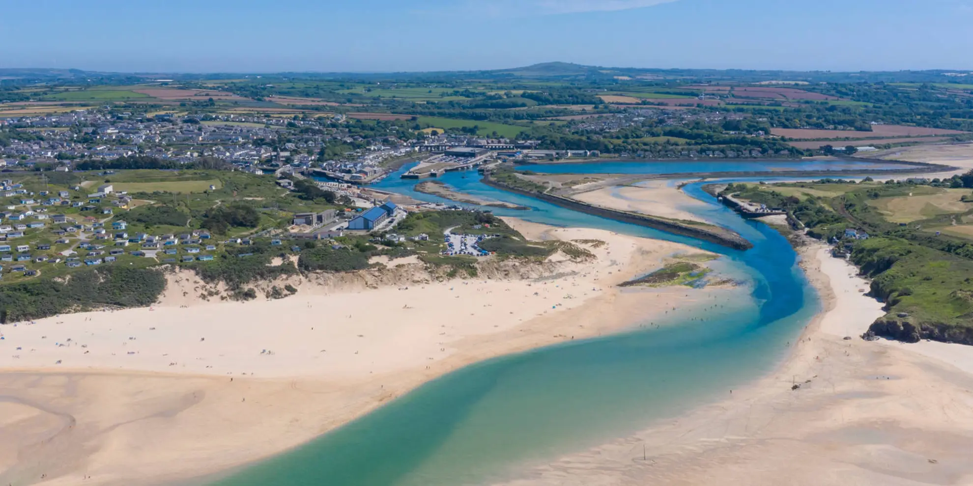 An image depicting the trail Hayle and The Towans Trail and its surrounding area.