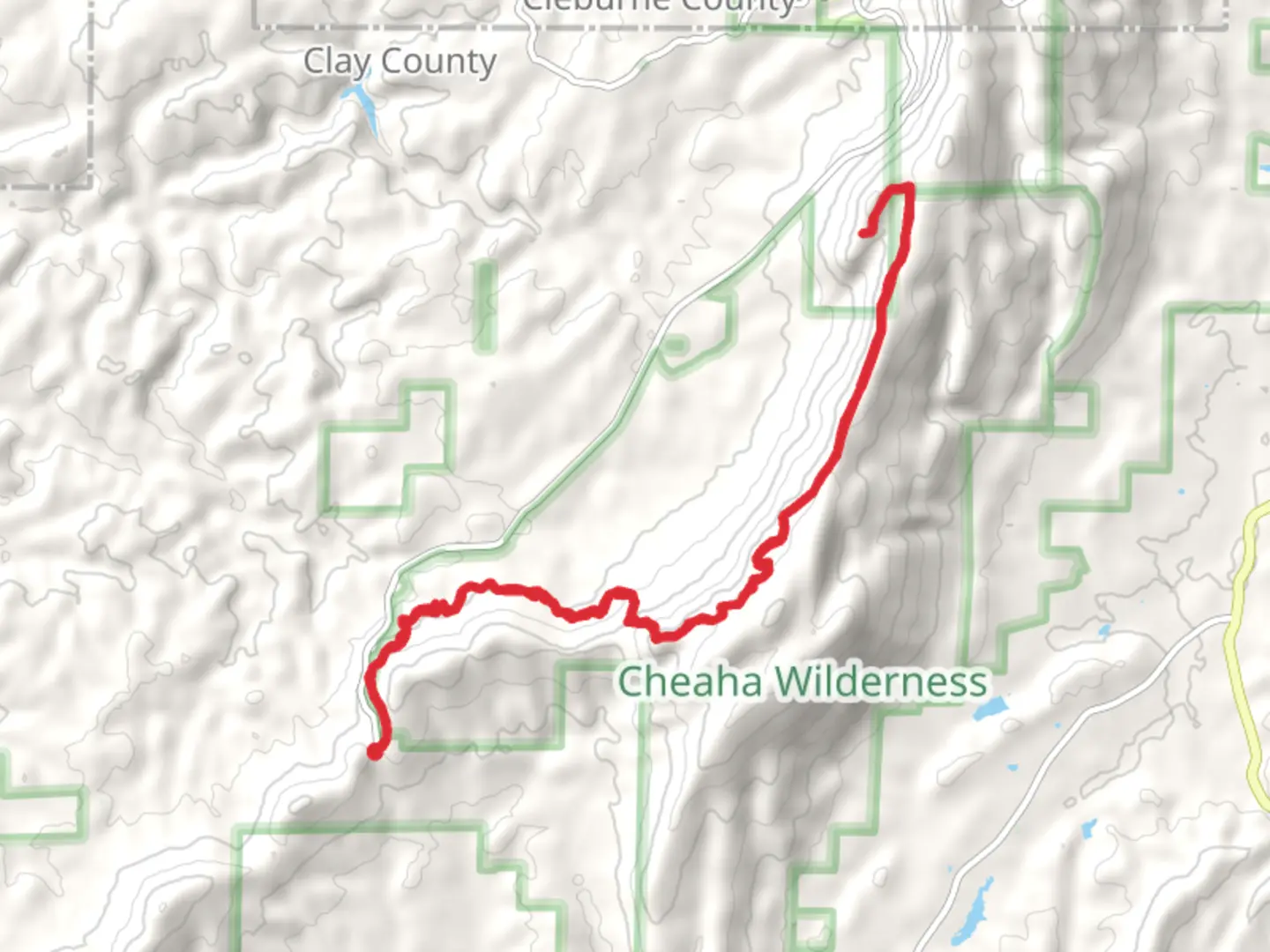 An image depicting the trail McDill Point via Pinhoti Trail and its surrounding area.