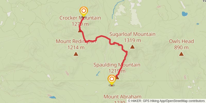 Appalachian Trail - Maine stage 9 Map