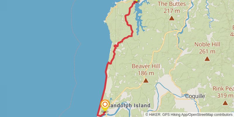 Oregon Coast Trail stage 24 Map