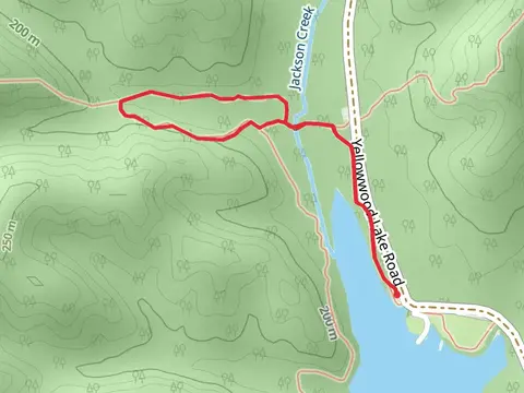 Jackson Creek Trail via Yellowwood Lake Trail
