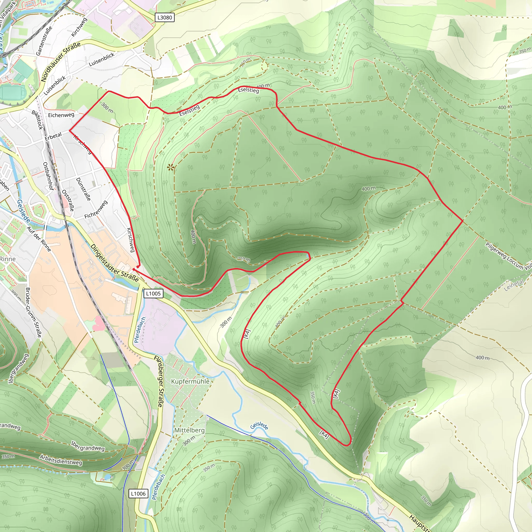 Duen Rundwanderweg mobile static map