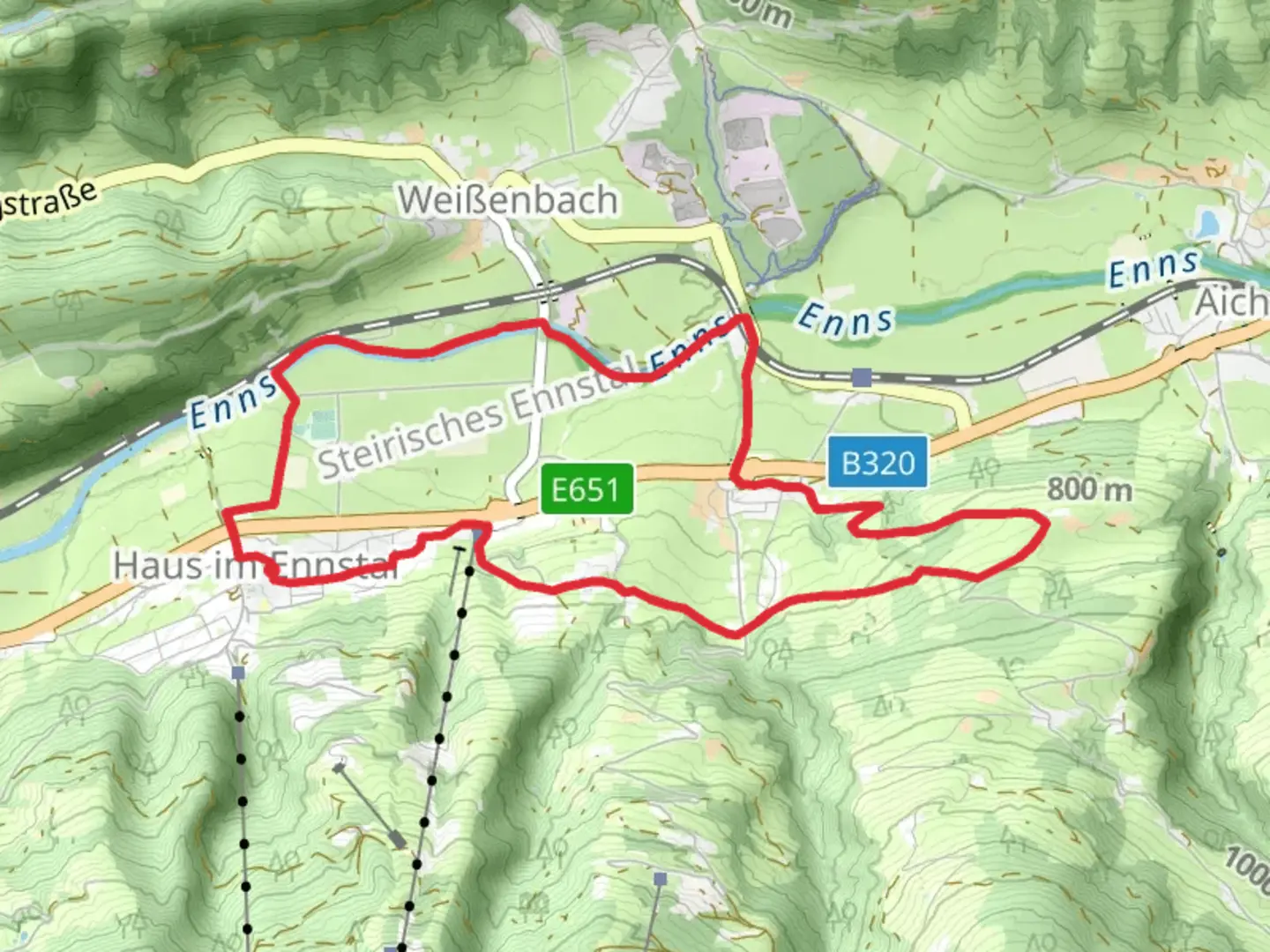 An image depicting the trail Markt Haus - Ruperting Loop Trail and its surrounding area.