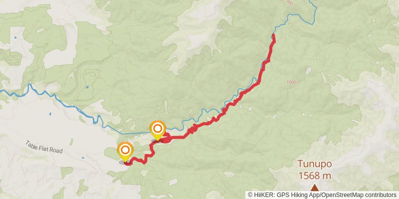 Iron Gate Hut Track stage 2 Map