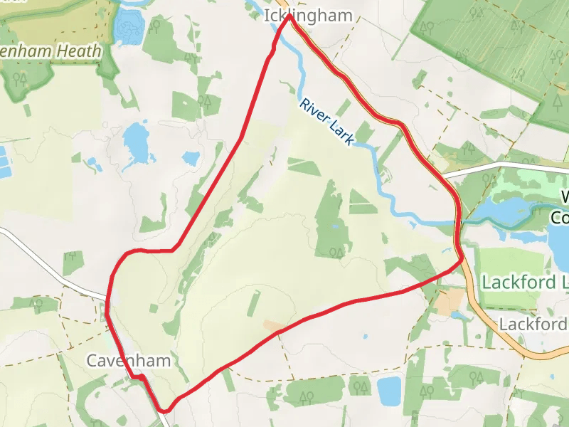 Cavenham to Icklingham Loop