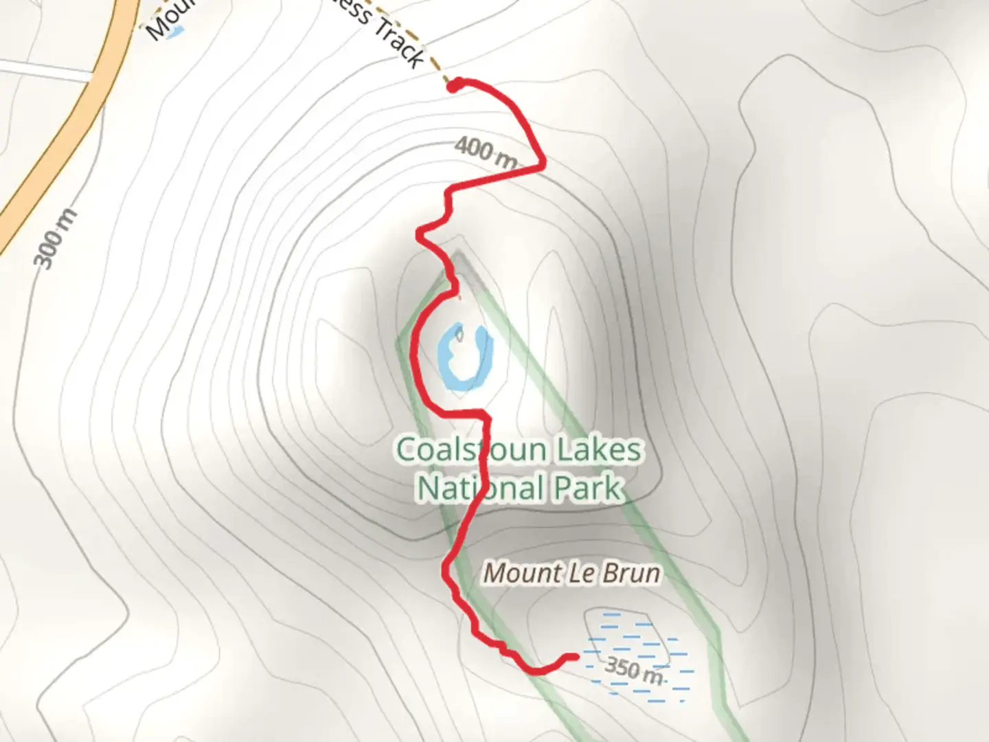 An image depicting the trail Crater Lakes Walk and its surrounding area.